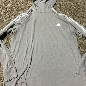 Adidas Heather Gray Hoodie
